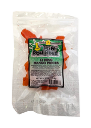 Aloha Gourmet Da Mini Pounder Li Hing Mango Pieces 4.25 oz (NOT FOR SALE TO CALIFORNIA)