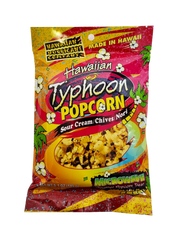 Hawaiian Hurricane Company Hawaiian Typhoon Microwave Popcorn Sour Cream/Chives/Nori Individual Pkg 5.1oz