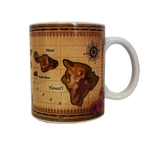 Mug - Vintage Island Map  11 oz | Comes in a Mug Box