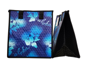 Tropical Paper Garden Hawaiian Hot/Cold Reusable Medium Bag - SPROUT NAVY