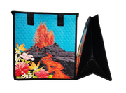 Tropical Paper Garden Hawaiian Hot/Cold Reusable Medium Bag - VOLCANO TURQ