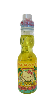 Hello Kitty Ramune Soda Drink - Pineapple 6.6 oz.