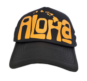 Hawaiian Headwear Aloha Hawaiian Islands Foam Trucker Hat - Orange