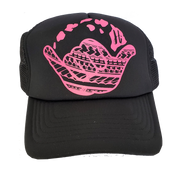 Hawaiian Headwear Tribal Shaka & Hawaiian Islands Foam Trucker Hat - Pink