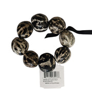 Kukui Nut Wristlet - Black and White