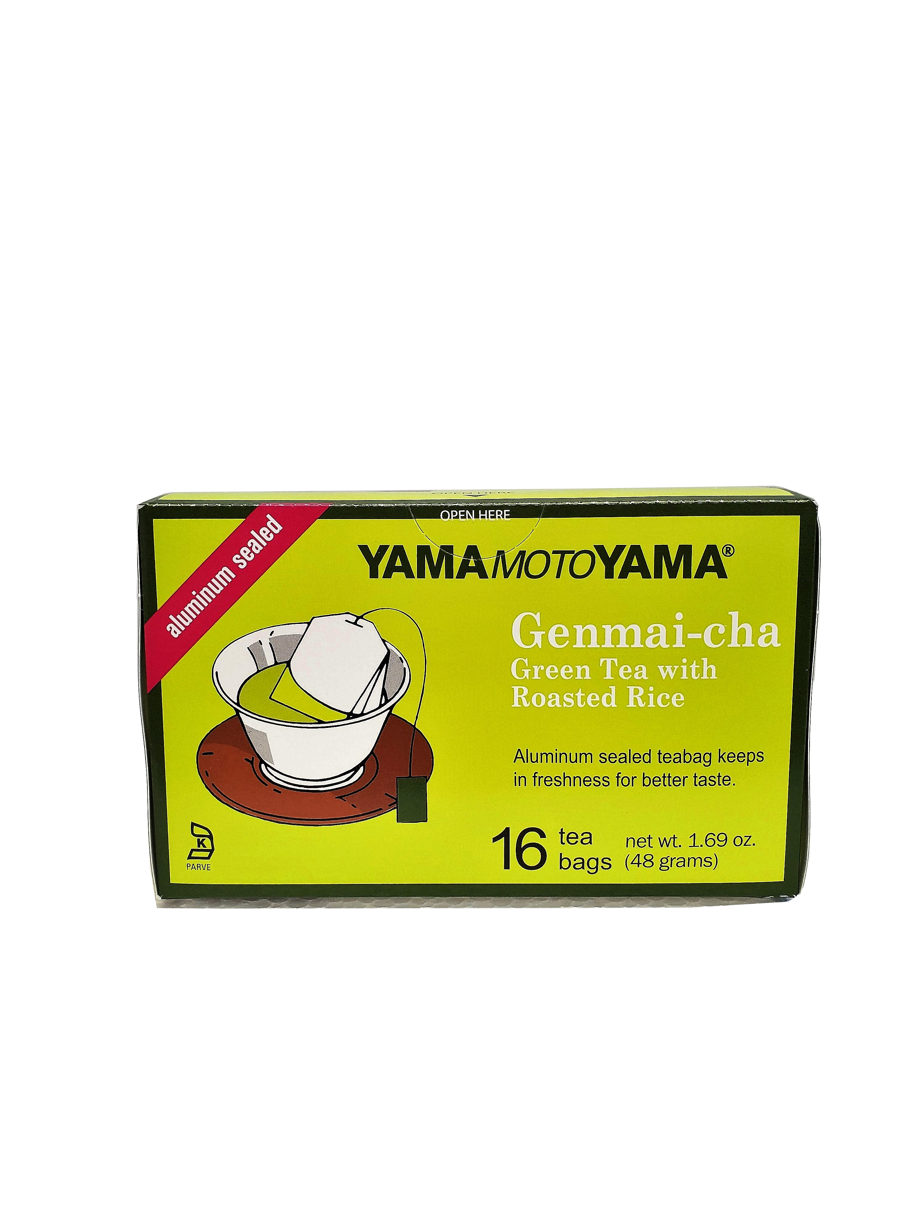 Yama Moto Yama Genmai Cha Green Tea w Roasted Brown Rice 16ct