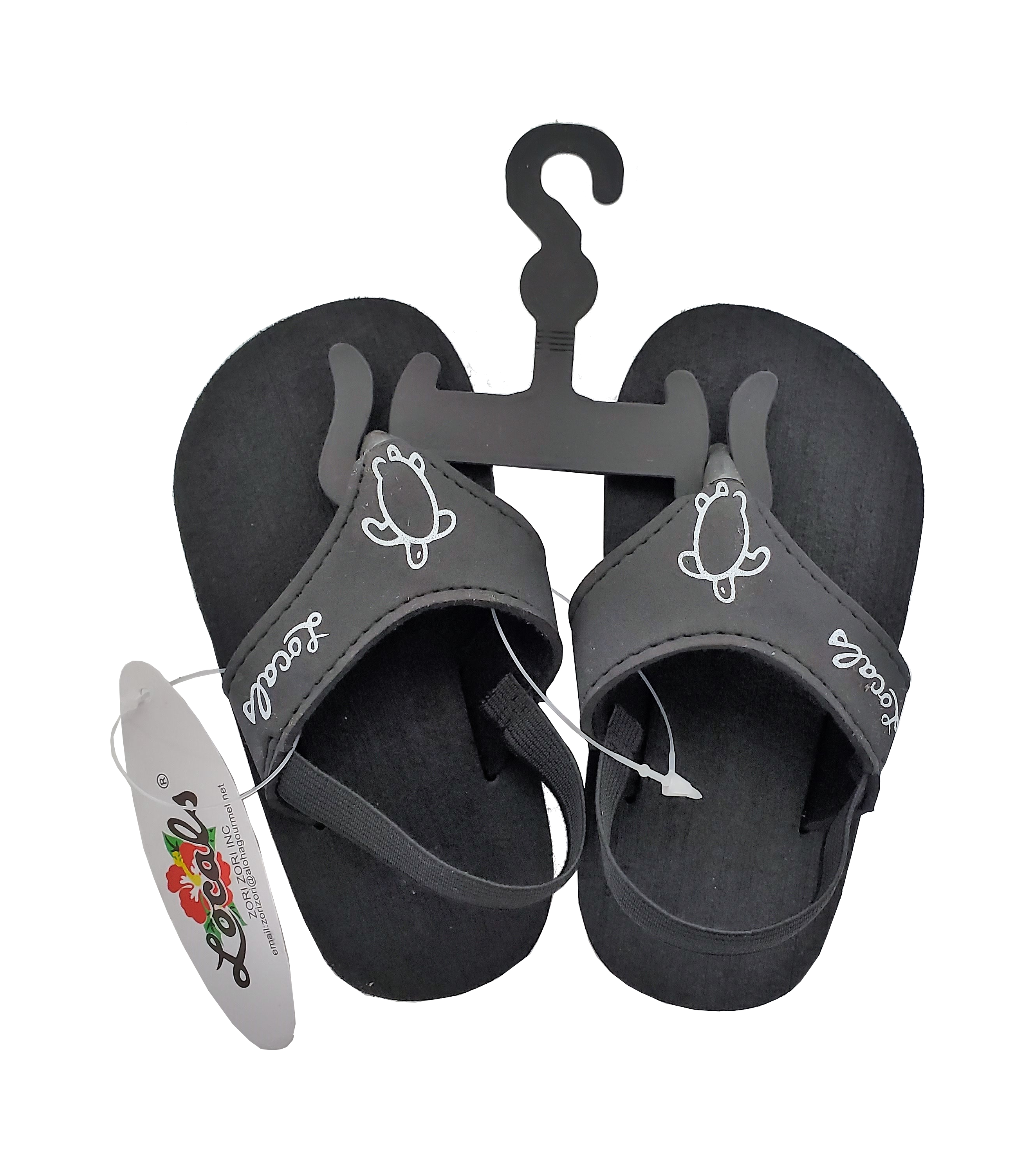 Zori Brand Baby Sandal Size 7 Black Hawaii Food To You